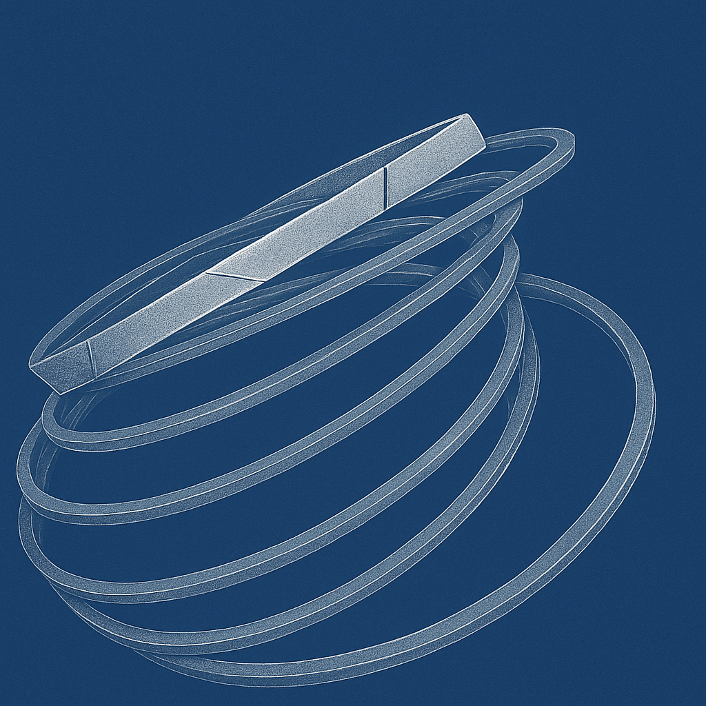 Guide bushings and PTFE rings